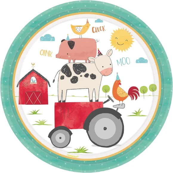 Birthday Party Farm theme bundle NWT